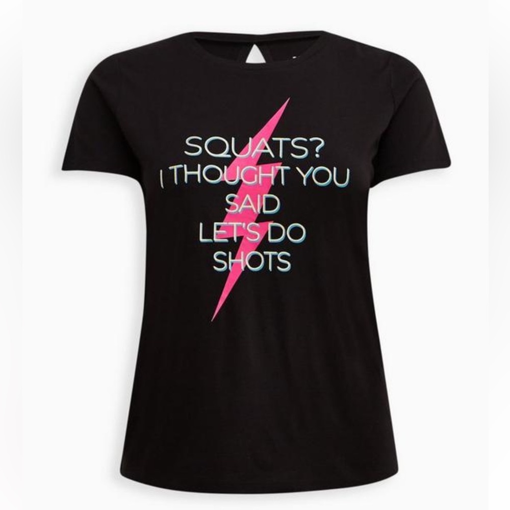 Torrid Performance Cotton Open Back Short Sleeve Active Tee